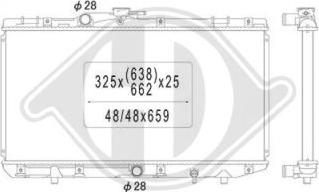 Diederichs DCM3158 - Радиатор, охлаждение двигателя autospares.lv