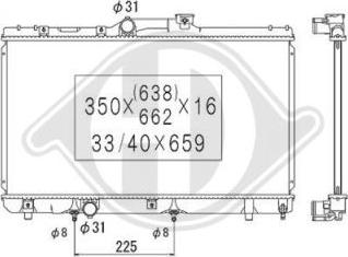 Diederichs DCM3157 - Радиатор, охлаждение двигателя autospares.lv