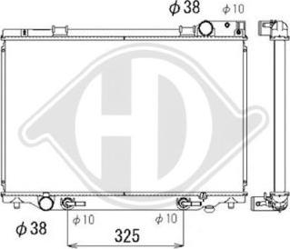 Diederichs DCM3164 - Радиатор, охлаждение двигателя autospares.lv