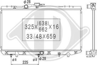 Diederichs DCM3160 - Радиатор, охлаждение двигателя autospares.lv