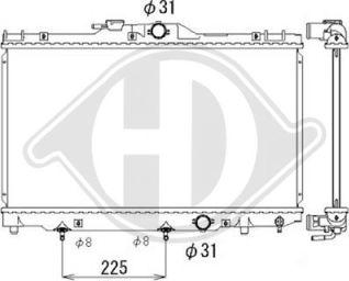 Diederichs DCM3163 - Радиатор, охлаждение двигателя autospares.lv