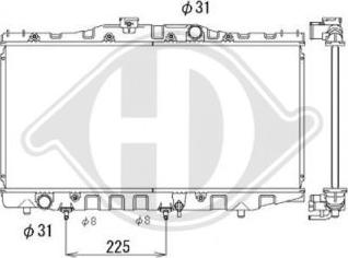 Diederichs DCM3132 - Радиатор, охлаждение двигателя autospares.lv