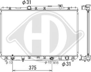 Diederichs DCM3174 - Радиатор, охлаждение двигателя autospares.lv