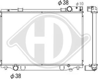 Diederichs DCM3173 - Радиатор, охлаждение двигателя autospares.lv