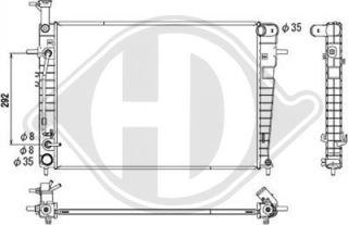 Diederichs DCM3819 - Радиатор, охлаждение двигателя autospares.lv