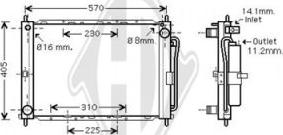 Diederichs DCM3831 - Модуль охлаждения autospares.lv