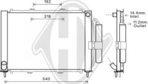 Diederichs DCM3833 - Модуль охлаждения autospares.lv