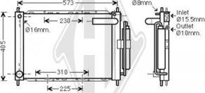 Diederichs DCM3832 - Модуль охлаждения autospares.lv