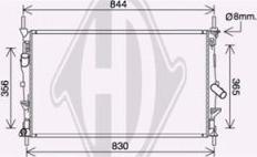 Diederichs DCM3874 - Радиатор, охлаждение двигателя autospares.lv