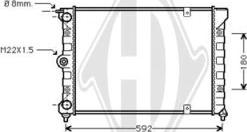 Diederichs DCM3395 - Радиатор, охлаждение двигателя autospares.lv