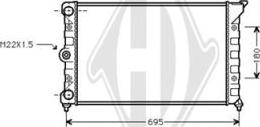 Diederichs DCM3391 - Радиатор, охлаждение двигателя autospares.lv