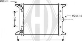 Diederichs DCM3365 - Радиатор, охлаждение двигателя autospares.lv