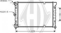 Diederichs DCM3366 - Радиатор, охлаждение двигателя autospares.lv