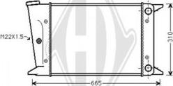 Diederichs DCM3381 - Радиатор, охлаждение двигателя autospares.lv