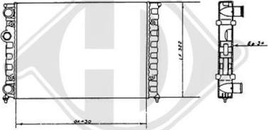 Diederichs DCM3370 - Радиатор, охлаждение двигателя autospares.lv