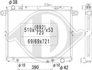 Diederichs DCM3250 - Радиатор, охлаждение двигателя autospares.lv