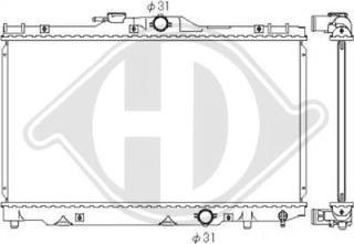 Diederichs DCM3215 - Радиатор, охлаждение двигателя autospares.lv