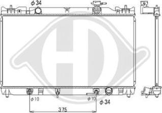 Diederichs DCM3216 - Радиатор, охлаждение двигателя autospares.lv