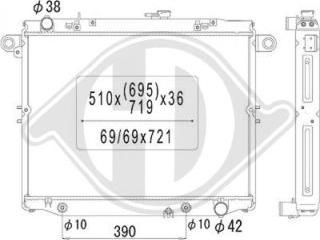 Diederichs DCM3281 - Радиатор, охлаждение двигателя autospares.lv