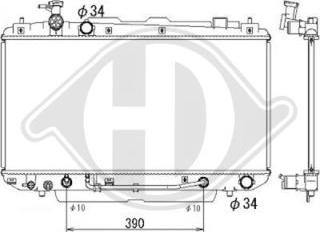 Diederichs DCM3230 - Радиатор, охлаждение двигателя autospares.lv