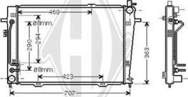 Diederichs DCM3799 - Радиатор, охлаждение двигателя autospares.lv