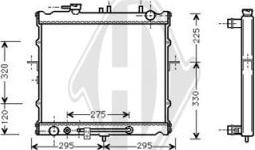 Diederichs DCM3753 - Радиатор, охлаждение двигателя autospares.lv