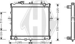 Diederichs DCM3752 - Радиатор, охлаждение двигателя autospares.lv