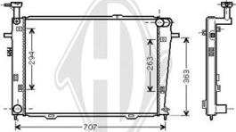 Diederichs DCM3708 - Радиатор, охлаждение двигателя autospares.lv