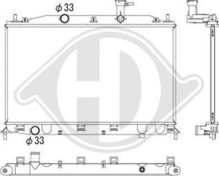 Diederichs DCM3702 - Радиатор, охлаждение двигателя autospares.lv