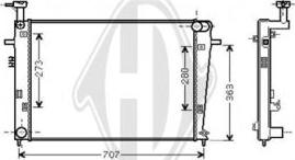 Diederichs DCM3716 - Радиатор, охлаждение двигателя autospares.lv