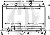 Diederichs DCM3713 - Радиатор, охлаждение двигателя autospares.lv