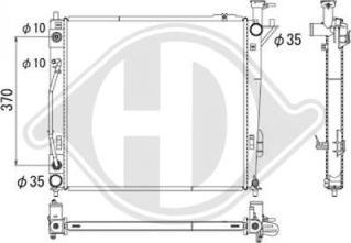 Diederichs DCM3734 - Радиатор, охлаждение двигателя autospares.lv