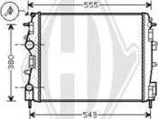 Diederichs DCM2944 - Радиатор, охлаждение двигателя autospares.lv