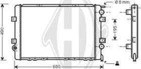 Diederichs DCM2902 - Радиатор, охлаждение двигателя autospares.lv