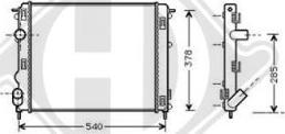 Diederichs DCM2907 - Радиатор, охлаждение двигателя autospares.lv