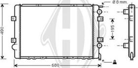 Diederichs DCM2917 - Радиатор, охлаждение двигателя autospares.lv