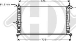 Diederichs DCM2989 - Радиатор, охлаждение двигателя autospares.lv