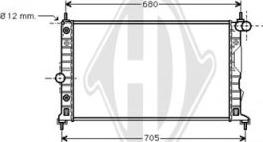 Diederichs DCM2987 - Радиатор, охлаждение двигателя autospares.lv