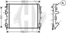 Diederichs DCM2931 - Радиатор, охлаждение двигателя autospares.lv