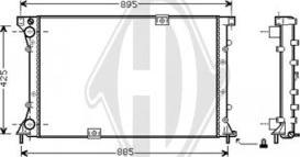 Diederichs DCM2927 - Радиатор, охлаждение двигателя autospares.lv