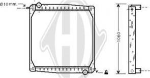 Diederichs DCM2972 - Радиатор, охлаждение двигателя autospares.lv