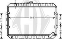 Diederichs DCM2456 - Радиатор, охлаждение двигателя autospares.lv