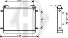 Diederichs DCM2409 - Радиатор, охлаждение двигателя autospares.lv