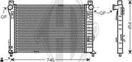 Diederichs DCM2403 - Радиатор, охлаждение двигателя autospares.lv