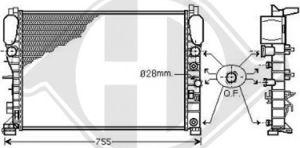 Diederichs DCM2407 - Радиатор, охлаждение двигателя autospares.lv