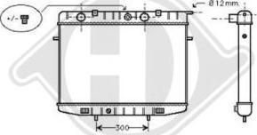 Diederichs DCM2593 - Радиатор, охлаждение двигателя autospares.lv