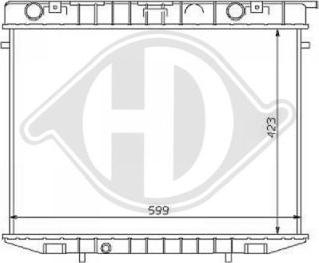 Diederichs DCM2592 - Радиатор, охлаждение двигателя autospares.lv