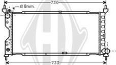 Diederichs DCM2597 - Радиатор, охлаждение двигателя autospares.lv