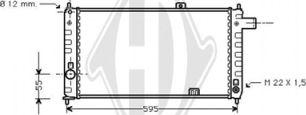 Diederichs DCM2558 - Радиатор, охлаждение двигателя autospares.lv