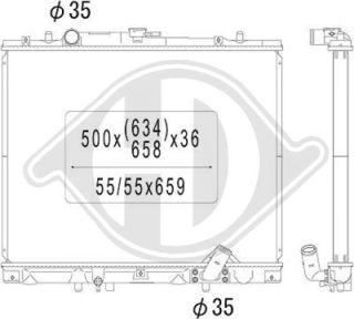 Diederichs DCM2501 - Радиатор, охлаждение двигателя autospares.lv